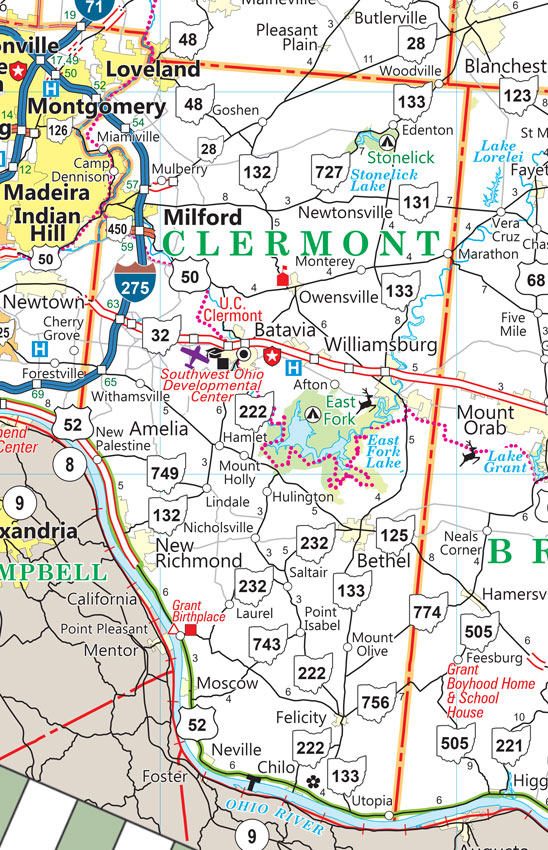 Ohio Road Map Detailed